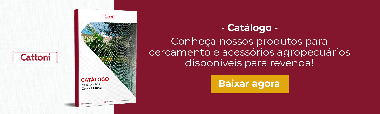Catálogo: conheça nossos produtos para cercamento