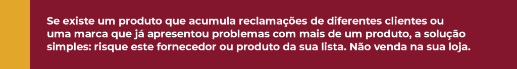 Como a qualidade dos produtos afeta as vendas