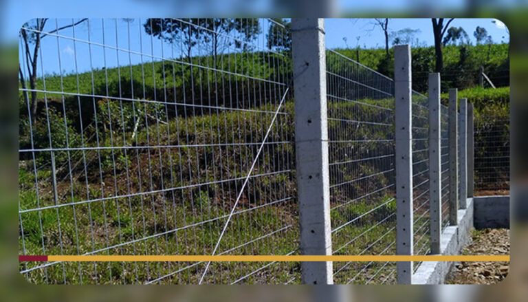 instalação da tela soldada